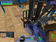 The 3D Forklift Trainer allows operators to practice handling a variety of safety challenges on a system similar to a video game. (Tactus Technologies image)