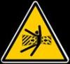This is the pictogram representing caught-in or -between hazards in the OSHA Construction Focus Four Module.