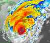 This image shows Hurricane Floyd in 1999, a storm that caused flooding that killed 56 people and resulted in $3 billion to $6 billion in damage, according to NOAA.  