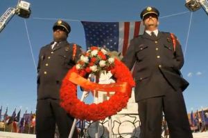 This photo is a screen capture from a National Fallen Firefighters Foundation YouTube video showing activities during its 2011 Memorial Weekend.