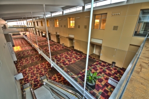 This Indiana Convention & Visitors Association/VisitIndy.com photo shows the interior of the Indiana Convention Center.