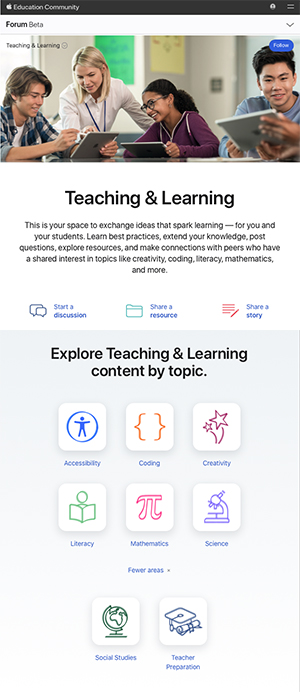 Apple education community