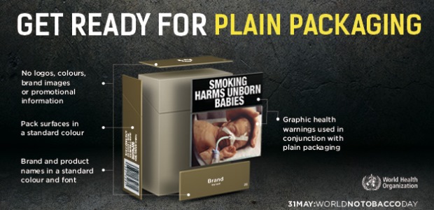 plain packaging of tobacco products World No Tobacco Day Aims to Boost Plain Packaging -- Occupational Health &  Safety