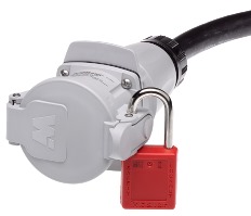 The positive and quick LOTO system can safely disconnect equipment—using the separation of the plug from the receptacle as proof-positive power is removed. (Molex, LLC photo)