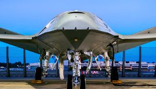 Boeing announced Dec. 19, 2017, that the MQ-25 unmanned aircraft system, shown here in a Boeing photo by Eric Shindelbower, is completing engine runs. 