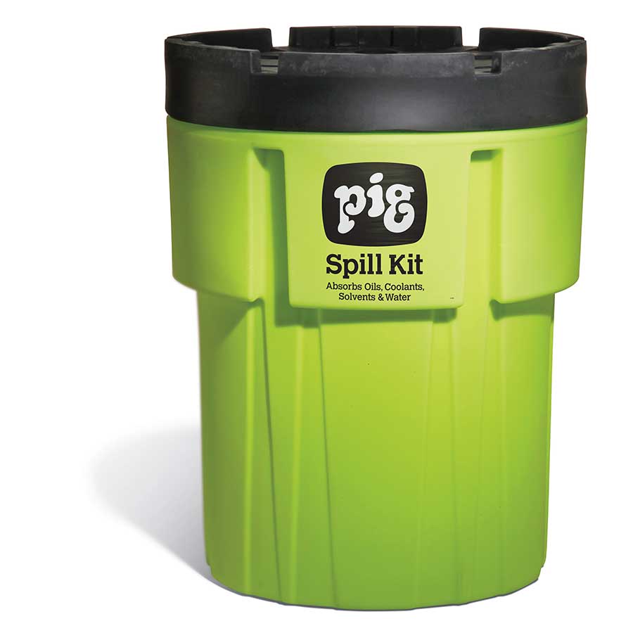 PIG® Spill Kit in 95-Gallon High-Visibility Container -- Occupational  Health & Safety
