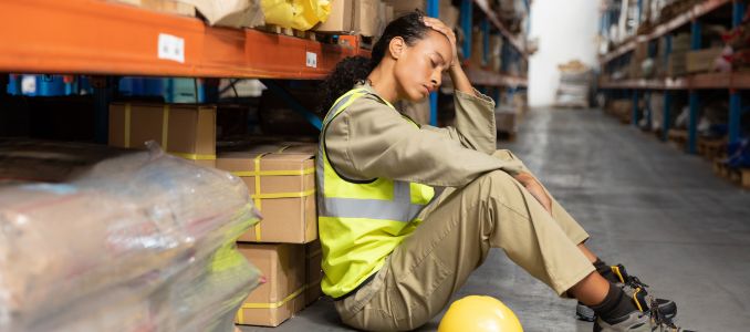 Exhausted Worker