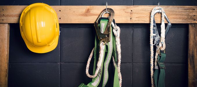Standard construction safety ,helmet, fall protection