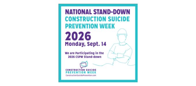 Official Suicide Prevention week poster on white background