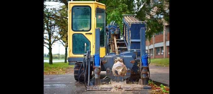 Horizontal directional drilling machine.