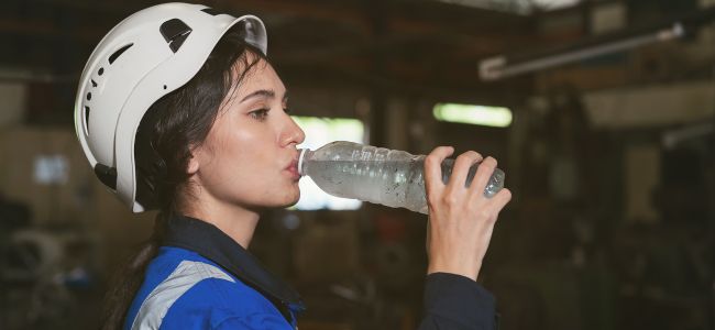 Worker on a break