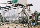 This CSB photo shows the aftermath of the Little General Store propane explosion in Ghent, W.Va.