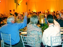 Attendees toast safety award winners during a dinner at the 2008 APA annual meeting.