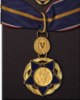 This photo shows the front of the Public Safety Officer Medal of Valor.