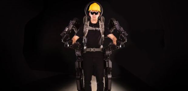This is a powered, full-body exoskeleton concept image from Sarcos Robotics.