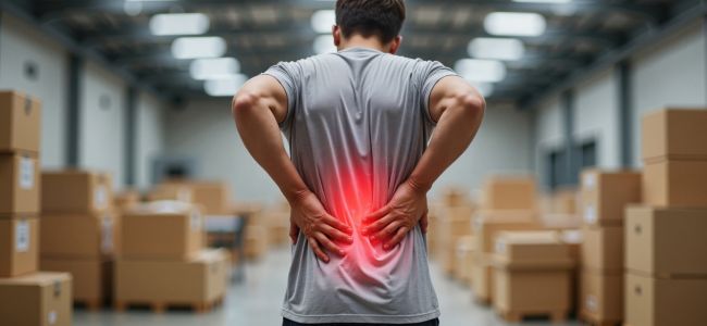 Worker with Back Pain