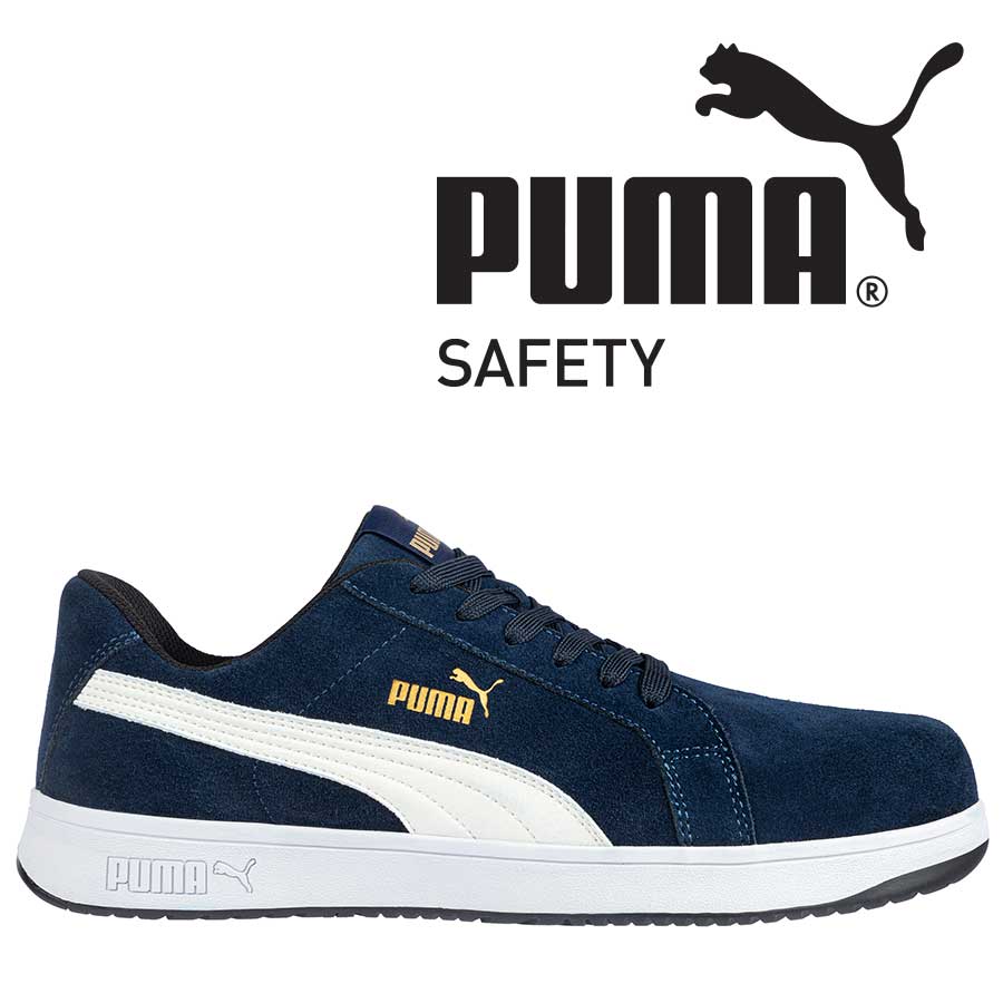 PUMA SAFETY - ICONIC SUEDE NAVY LOW