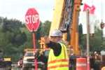 highway construction flagger