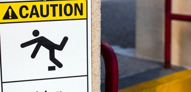 Most do not realize that slips and falls from the same surface are great risks.