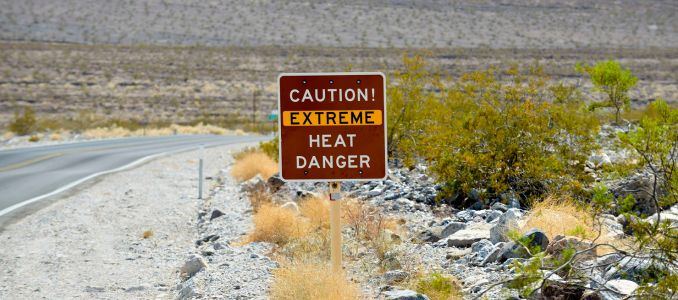 Arizona Heat Warning Sign