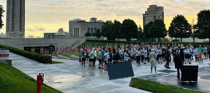 Crowd at IAHA Fun Run Walk