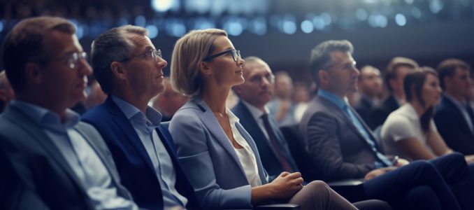 People Listening at a Conference Session