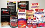 A collage of Hydroxycut products.