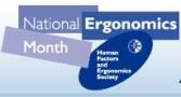 HFES logo for National Ergonomics Month 2009