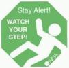This is the logo of the National Mining Association Stay Alert initiative.  