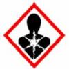 GHS pictogram used for carcinogens, respiratory sensitizers, and germ cell mutagens.