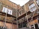 HSE said this photo from the BBC documentary footage shows the scaffold from which the mason fell in March 2005. 