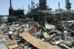 This U.S. Chemical Safety Board photo shows the destruction left by the explosion at the Texas City, Texas, BP refinery.