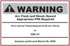 CSA Z462 recommends this label in Annex Q.