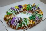 A Ralphs Market king cake, one of the popular symbols of Mardi Gras season in New Orleans.