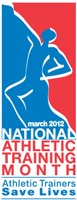 National Athletic Training Month is March 2012.