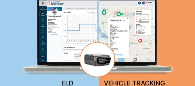 J.J. Keller VT100 ELD Tracker