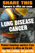 According to LIUNA, about 1.7 million workers in the United States each year are exposed to silica dust and at risk of developing silicosis, lung cancer, and other debilitating diseases.