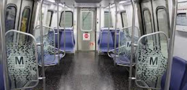 These railcars have a stainless steel body, closed circuit TV cameras, LCD map displays and LED screens to help passengers find their track location, wider aisles, and non-slip flooring. (Metro photo)