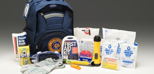The emergency kit to be given to trained New York state residents includes work gloves, a first aid kit, water, and more.