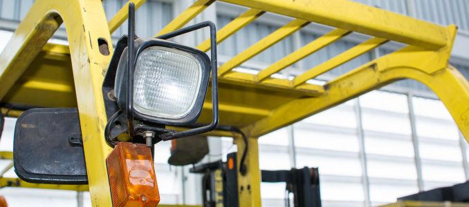 Smart Light on a Forklift