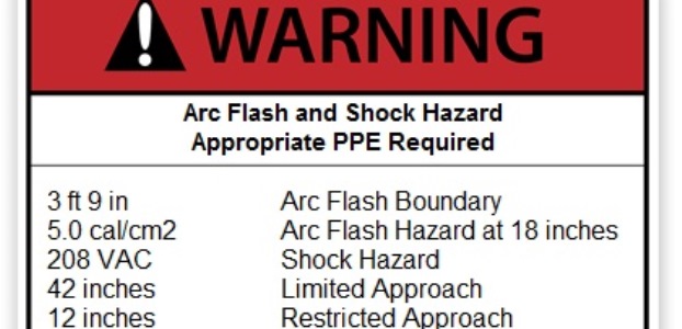 This new equipment warning label works for the latest edition of NFPA 70E.