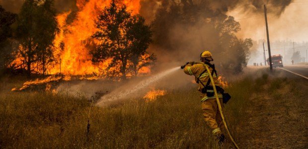 CAL FIRE announced that law enforcement investigators concluded a faulty gas water heater sparked one of the fires that merged to become the Rocky Fire, one of 16 active wildfires in the state as of Aug. 19, 2015.