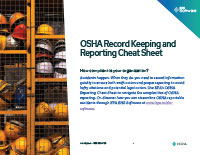 OSHA Record Keeping and Reporting Cheat Sheet