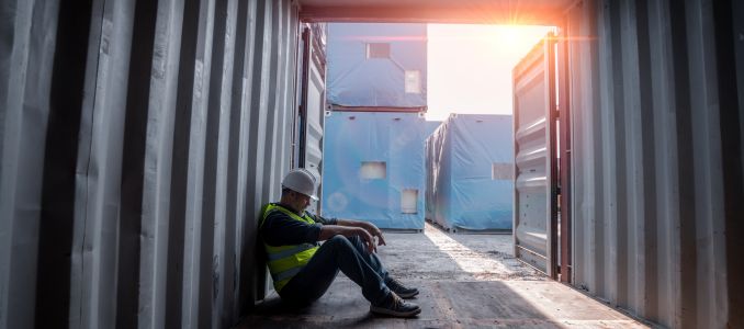 Exhausted Plant Worker