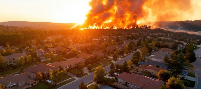 Wildfires Threaten Homes