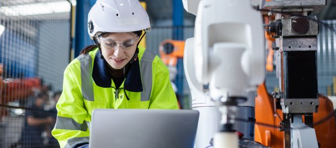 Construction Worker Using AI