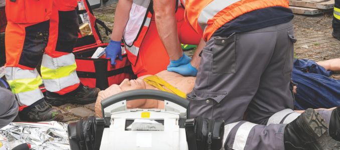 Workers Learning CPR
