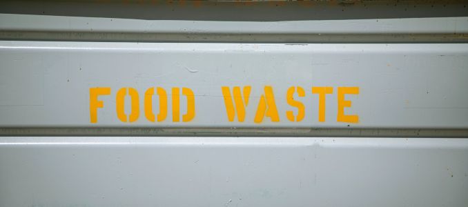 Yellow food waste disclaimer