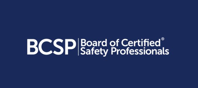 BCSP logo on blue background