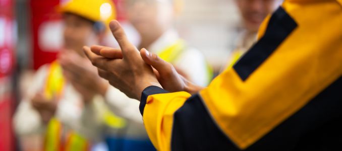 Safety professionals applauding